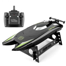 RC Racing Boat for Adults - 2.4 GHz RC Boat High Speed Electronic Remote Control Boat for Kids Black