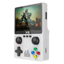 Portable X6 Handheld Game Player 3.5Inch IPS Screen 11 Simulators Video Game Console Gifts for Kids-White