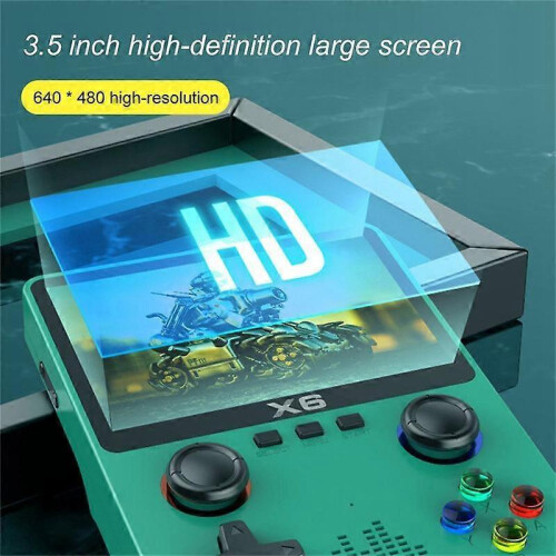 Portable X6 Handheld Game Player 3.5Inch IPS Screen 11 Simulators Video Game Console Gifts for Kids-White 2