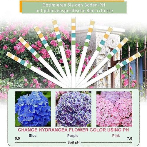 Soil PH Test Strips 100 Strips Soil Tester 0-14 PH Soil Test, Soil PH Test Strips, Plant Tester for Soil, PH Test Strips 2