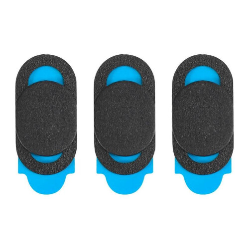 3pcs Plastic Camera Shield Stickers Notebook PC Tablet PC Mobile Anti-Hacker Peeping Protection Privacy Cover black
