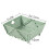 Plastic Collapsible Colander - Foldable Drain Basket with Resting Feet - Kitchen Food Strainer - Space-Saving Green 2