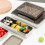 Food Storage Container Stainless Steel Kitchen Storage Box with Leakproof Lid Kitchen Accessories 400ML 5