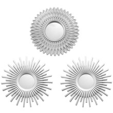 Silver Mirrors for Wall Pack of 3 - Wall Mirrors for Room Decor & Home Decor Mirrors for Wall Decor Decorative Mirrors