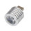 Aluminum 3W USB LED Lamp Socket Spotlight Flashlight White Light 2