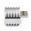 Aluminum 3W USB LED Lamp Socket Spotlight Flashlight White Light 5