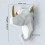 Sturdy Animal Head Coat Hook, Hanging Coat, Hat and Key, Resin Coat Hook C 2