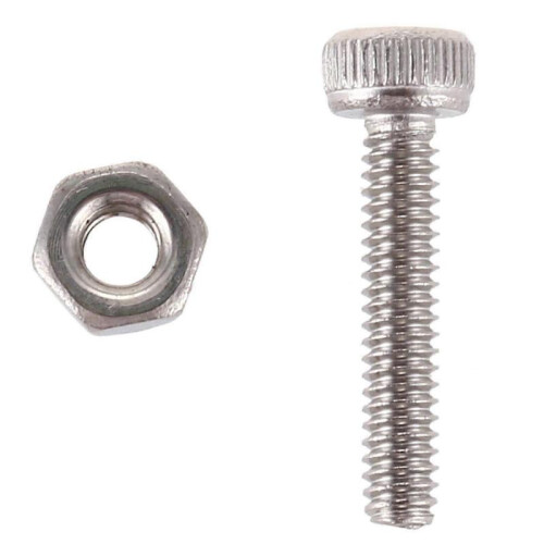 50Set M2x10mm Hex Socket Head Knurled Cap Screws Bolts Nut 1