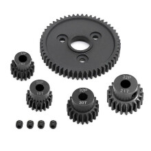 Metal Spur Gear 54T 0.8 32P 3956 with 16T 18T 20T 21T Gear Set for 1/10 Slash Stampede Summit E-