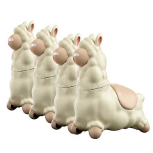 (4pcs, 4 White) Children'S Cute Alpaca Water Toy Funny Water Spray Toy Outdoor Tricky Water
