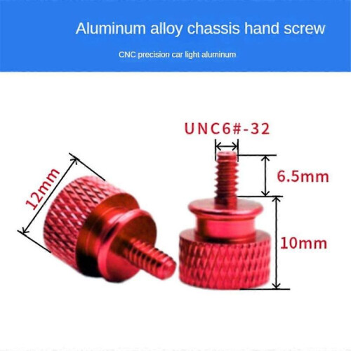 10Pcs/Lot UNC6 -32 M3.5 Hand Screw for GPU Holder PSU Computer Case Side Panel Screws PC Assemble WaterCooling Silver 2