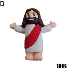 (Red) 1/40 x Little -Jesus Figures Original Design Jesus- Love You Mini Rubber Toy