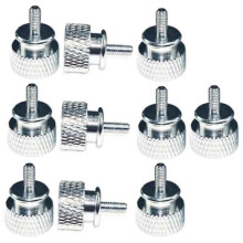 10Pcs/Lot UNC6 -32 M3.5 Hand Screw for GPU Holder PSU Computer Case Side Panel Screws PC Assemble WaterCooling Silver