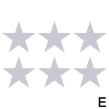 (White) Reflective Sticker Safety Warning Five-pointed Star Bike Car Outdoor