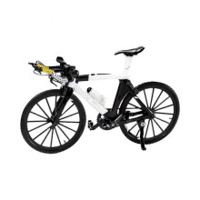 (White) 1:8 Mini Model Alloy Bicycle Diecast Metal Finger Adult Red Mini Bike Simul