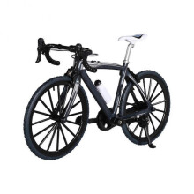 (Black) 1:8 Mini Model Alloy Bicycle Diecast Metal Finger Adult Red Mini Bike Simul
