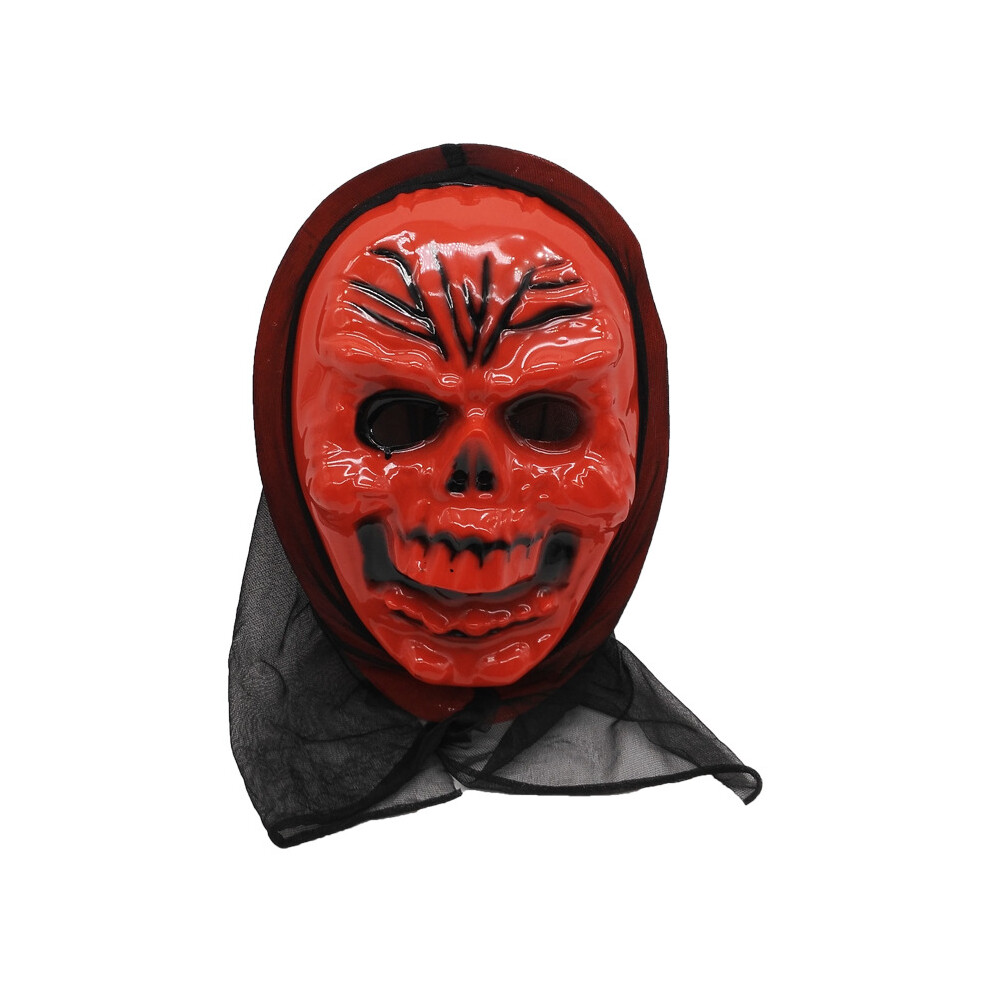 (Death Skull-Red, One size) Single-piece horror mask Death is coming Scream mask Halloween ghost face mask-image-OPC-PJ5RDGD-NEW