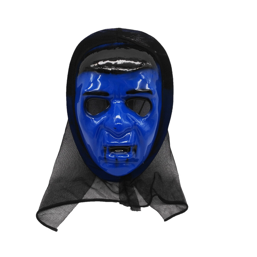 (Death Vampire-Blue, One size) Single-piece horror mask Death is coming Scream mask Halloween ghost face mask-image-OPC-PJ5RDG9-NEW