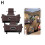 (Brown 1pair) Car Seat Back Multifunctional Car Back Seat Organizer Backseat Storage Box 1