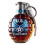 (Navy) High borosilicate grenade shaped whiskey bottle 1