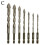 (7pcs) New Four-Flute Sawtooth Eccentric Drill Bit, Four-Edged Serrated Eccentric Drill 1
