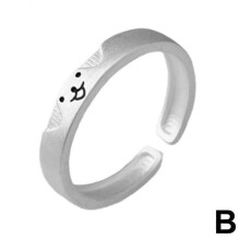 (B) Fashion Rings Adjustable Couple Rings Give It to Your Favorite Person