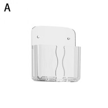 (Transparently) Wall-Mounted Remote Control Storage Rack Mobile Phone Hook Storage Box