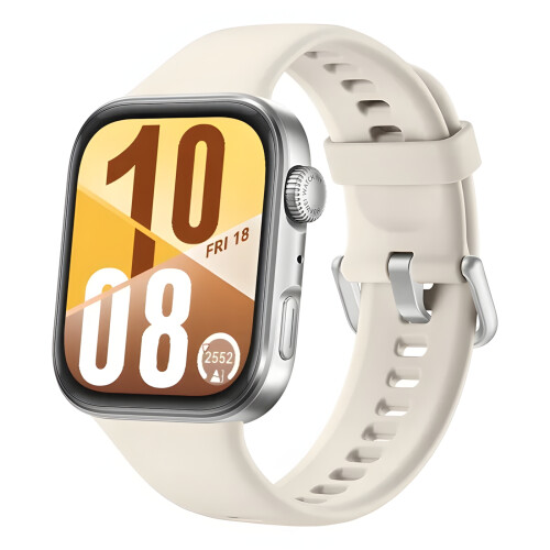 Huawei Huawei Watch Fit 4 Bluetooth-kello Harmaa fluoroelastomeeri rannekkeella Valkoinen