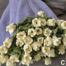 (Material pack 1.1M, Yellow Bellflower) Bouquet Blanket Crochet, Floral Throw Blanket, Throw Blanke Floral