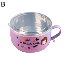 (Purple) Stainless Steel Instant Noodle Bowl Stainless Steel Dipping Bowl