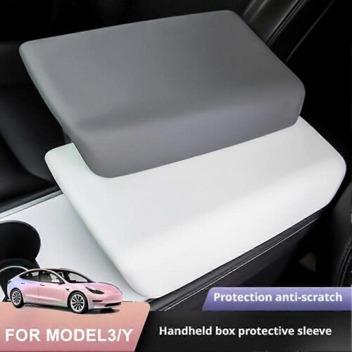 (Black) Suitable For The Updated Model 3/Y Armrest Box Cover Protection 2