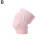 (Pink M) Sports Compression Knee Pad Elastic Knee Protector Thickened Sponge Knee 1
