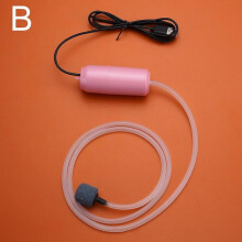 (Pink) Silent USB Aquarium Oxygen Air Pump for Portable Fish Tank Aeration