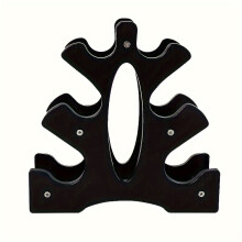 3 -stufige schwarze Abs Hantel Rack - Kompaktgewichtsspeicherorganisator für Zuhause und Fitnessstudio, Accessoire im Fitnessstudio mit