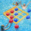Pool Toys Games Set- Tic-Tac-Toe Inflatable Pool Toy with 10 Balls 5