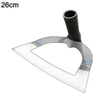 (26cm) Shovel-shaped Hollow Hoe Weeding Rake Labor-saving Steel Weeding Hoe