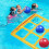 Pool Toys Games Set- Tic-Tac-Toe Inflatable Pool Toy with 10 Balls 2
