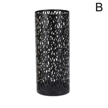 (Black M) Stylish Metal Umbrella Holder Rack For Entryway Organization