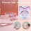 (Pink) Pink Bow Tie Princess Glass Tumbler 4