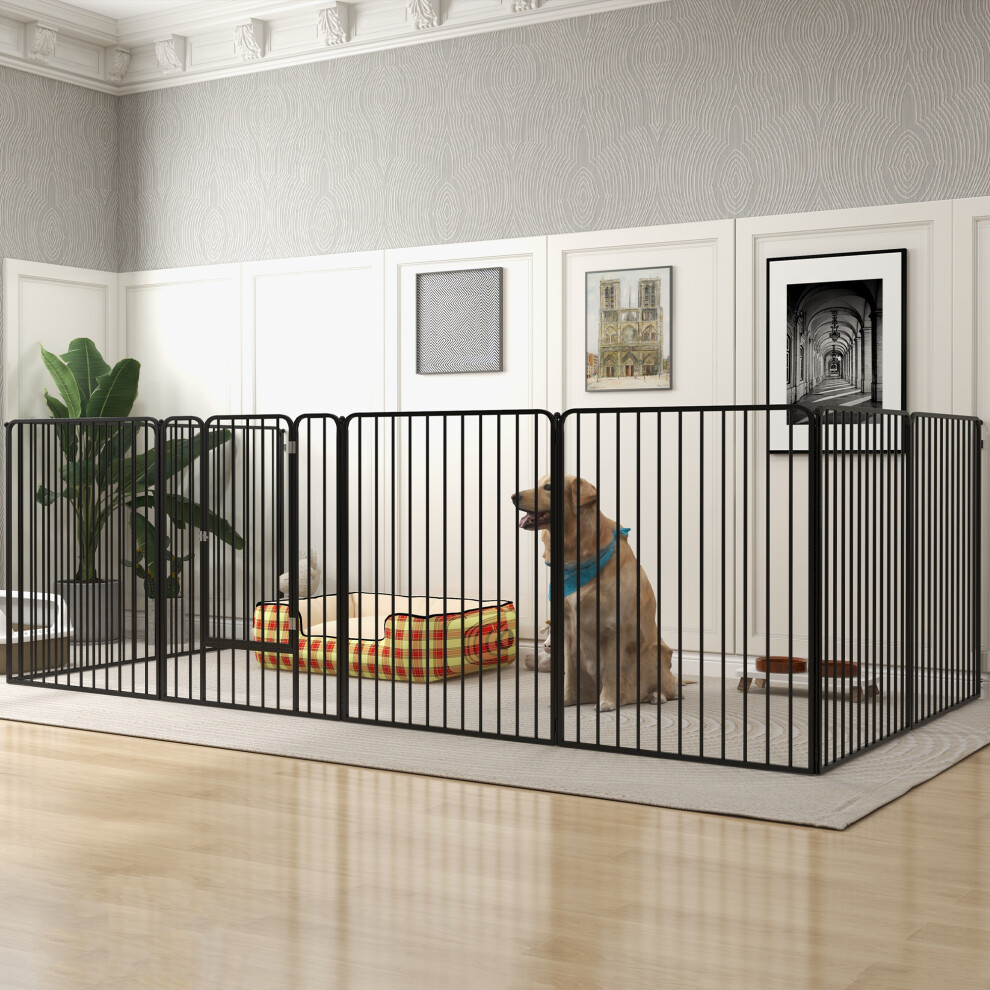 100cm 8 Panels Heavy-duty Dog Playpen for Small Medium Dogs - Image 5