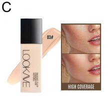 (C) Matte Liquid Foundation Waterproof Moisturizing Brightening Full Coverage