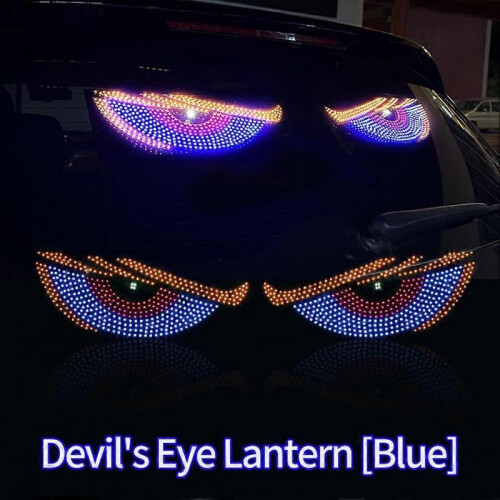 (B) Dynamic Devil Eye Light Lamp LED Car Eye Light Truck for Cars Window