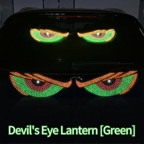 (C) Dynamic Devil Eye Light Lamp LED Car Eye Light Truck for Cars Window