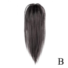 (Blackbrown) Bun Hair Piece For Women Claw Clip Straight Ponytail Wig