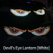 (A) Dynamic Devil Eye Light Lamp LED Car Eye Light Truck for Cars Window