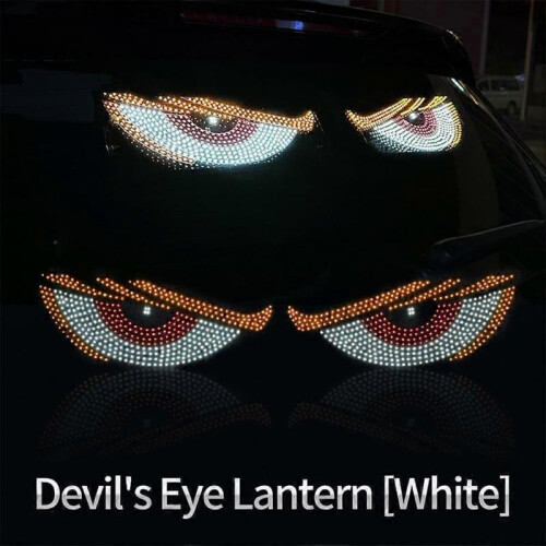 (A) Dynamic Devil Eye Light Lamp LED Car Eye Light Truck for Cars Window