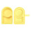 (Yellow) Silicone Condiment Box For Sauce Container With Lid Portable Small Lunch Box 1