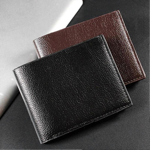 (Black) Men's Wallet Genuine Leather Men Wallets Premium Product Real Cowhide Wallets 1
