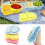 (Yellow) Silicone Condiment Box For Sauce Container With Lid Portable Small Lunch Box 4
