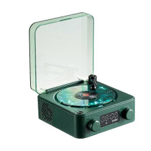 The Waves Bluetooth Vinyl Player, Vintage Record Player Bluetooth Speaker